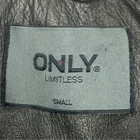ONLY Limitless Garnet Leather Jacket - Picture 14 of 16